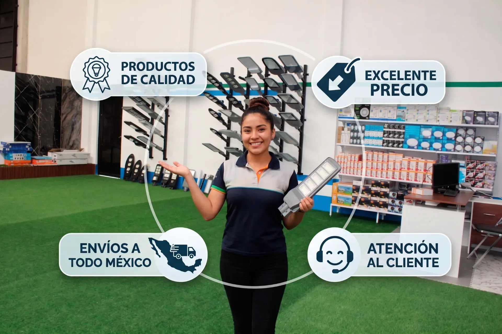 Distribuidores Lamparas Solares Puebla Mexico - MEXIHOGAR Stilo Angelopolis